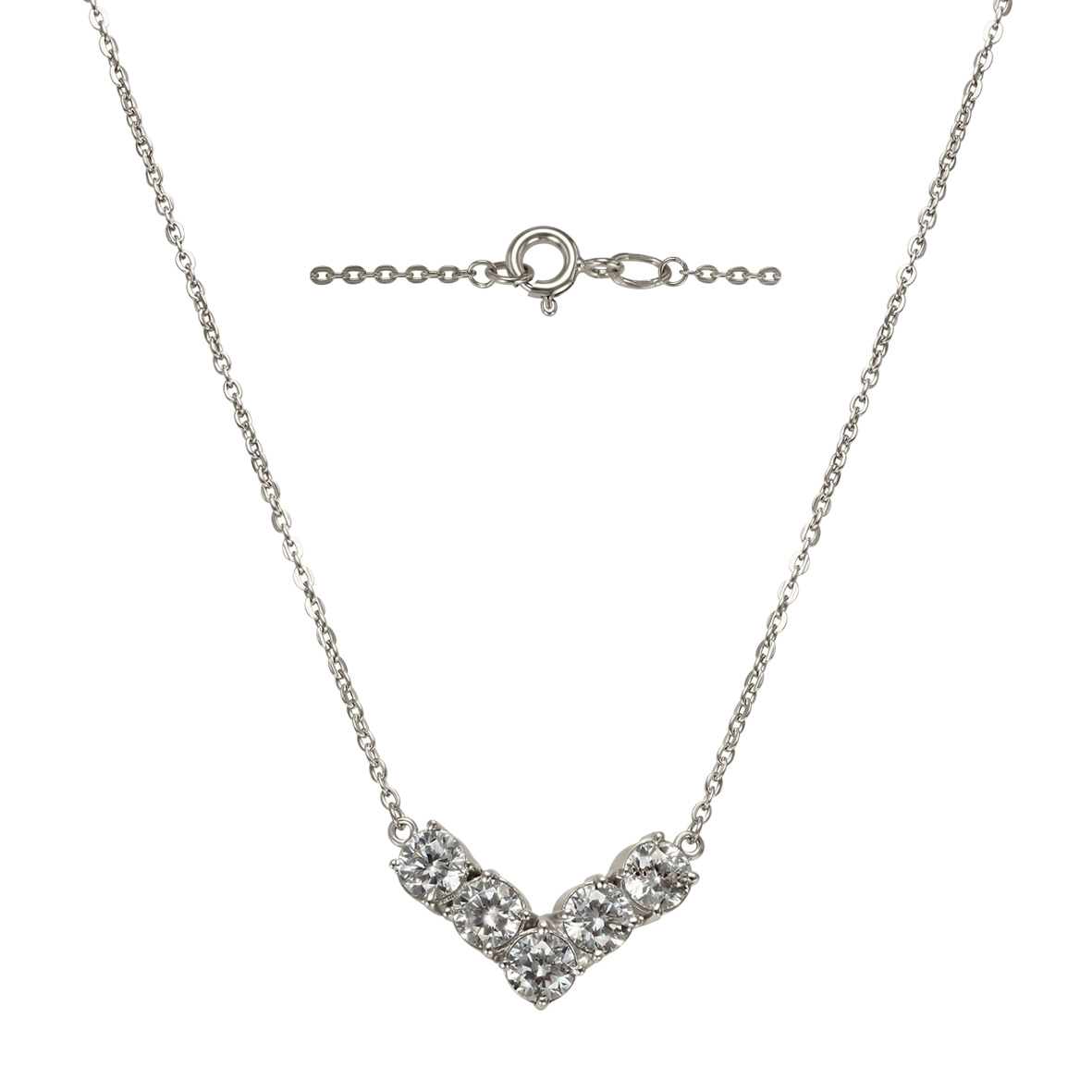 

Серебряное колье "Де Колье" с фианитами Tango Jewellery Company 860328С размер 350