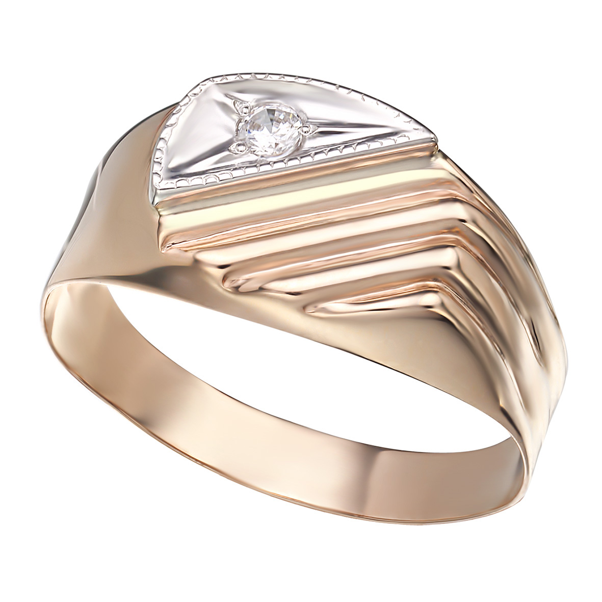 

Золотое кольцо с фианитом Tango Jewellery Company 391087 размер 20.5