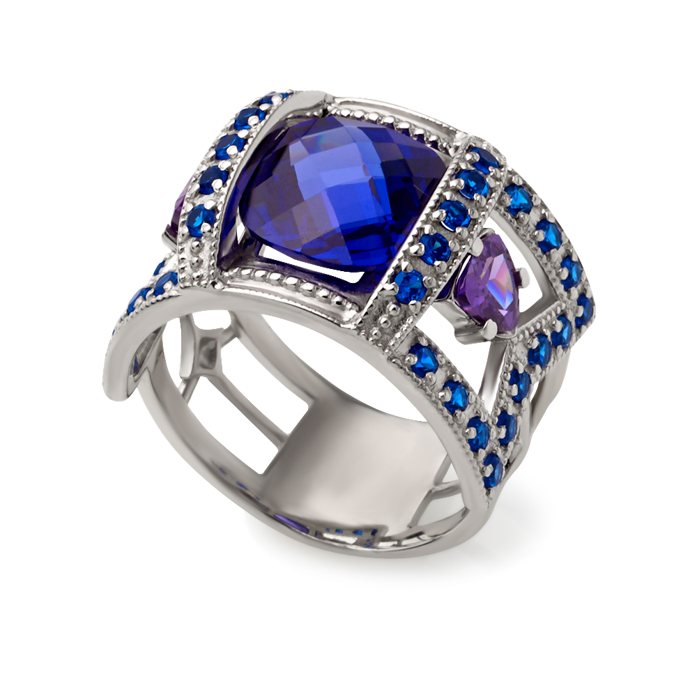 

Серебряное кольцо с фианитами Tango Jewellery Company 330697С размер 18
