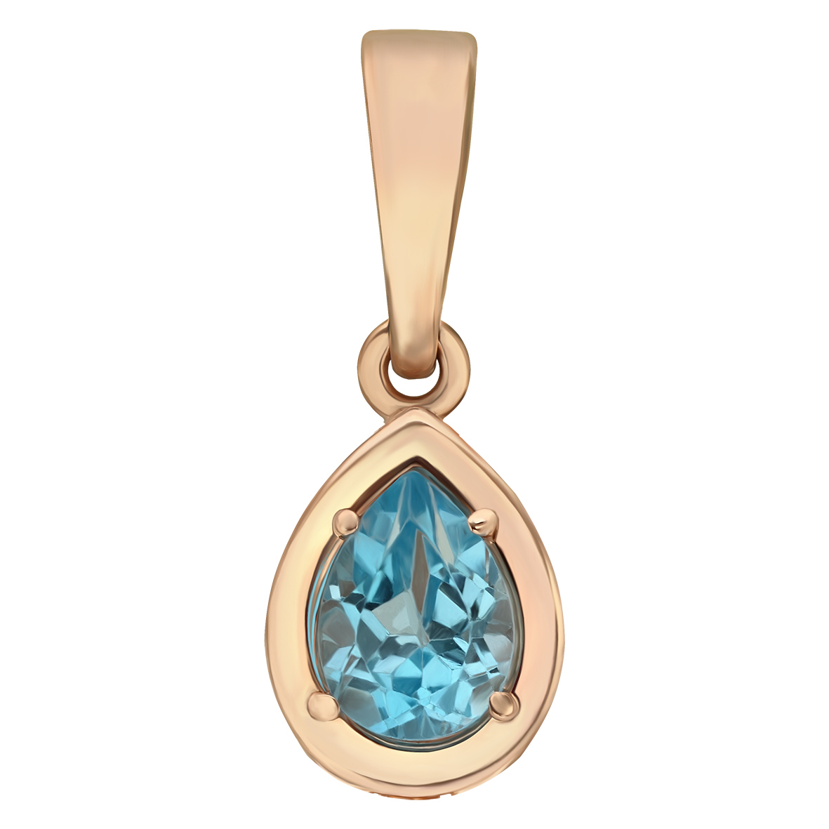 

Золотой подвес с голубым топазом Tango Jewellery Company 181120