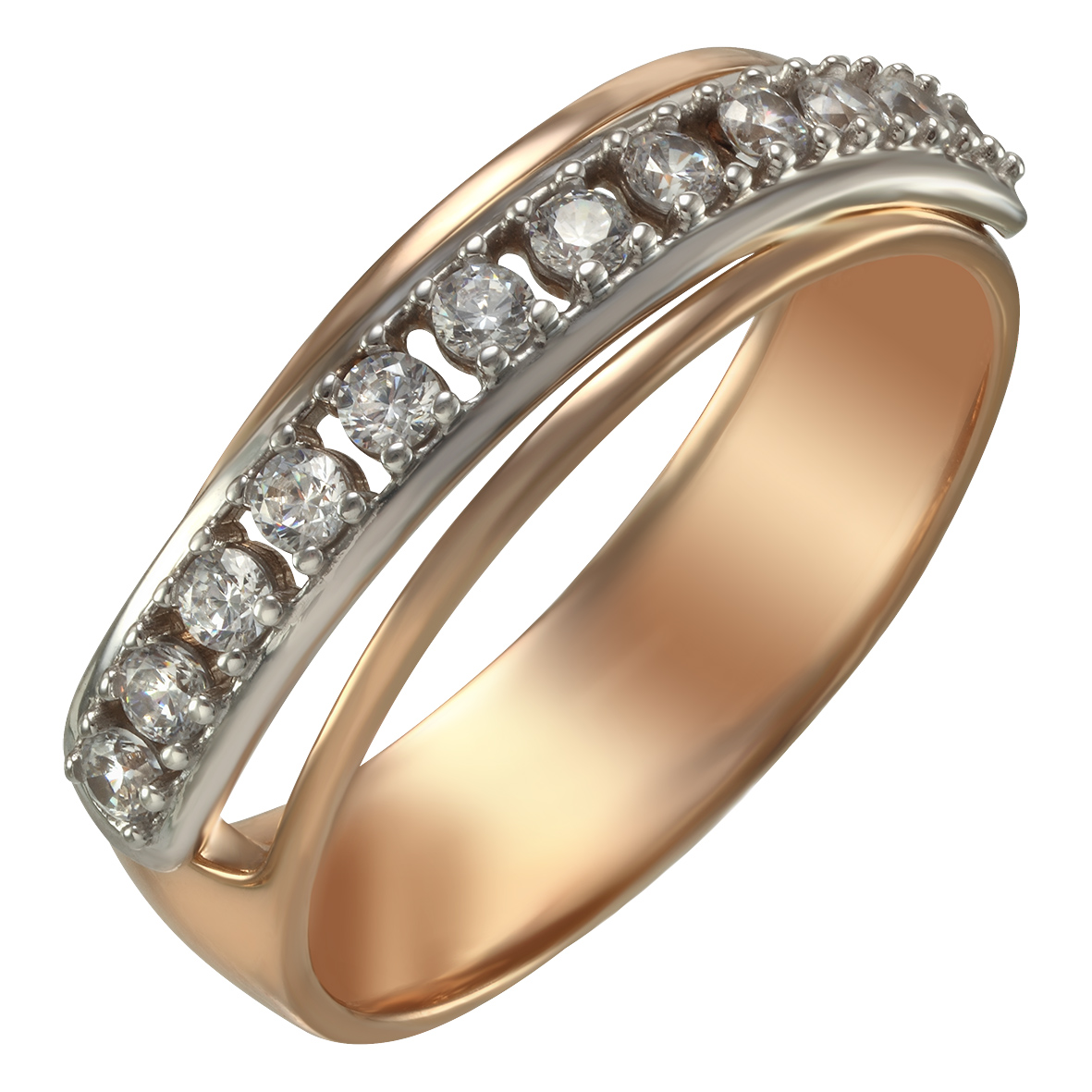 

Золотое кольцо с фианитами Tango Jewellery Company 350006 размер 18