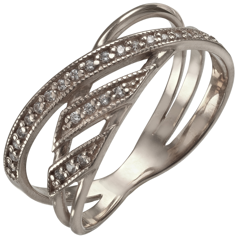 

Серебряное кольцо с фианитами Tango Jewellery Company 320979С размер 18