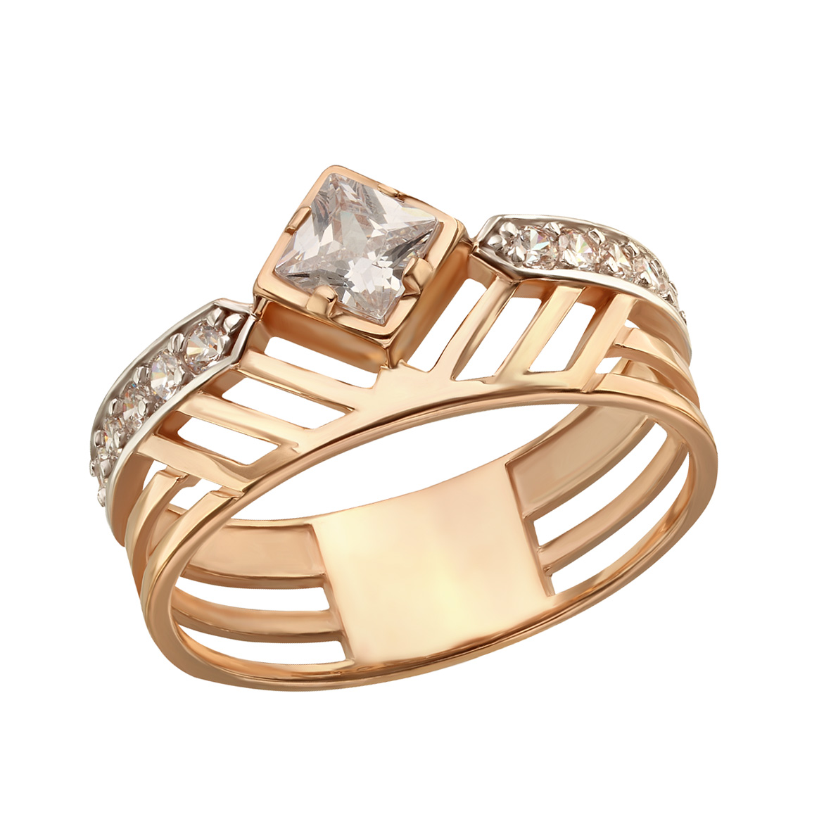 

Золотое кольцо с фианитами Tango Jewellery Company 380571 размер 17.5