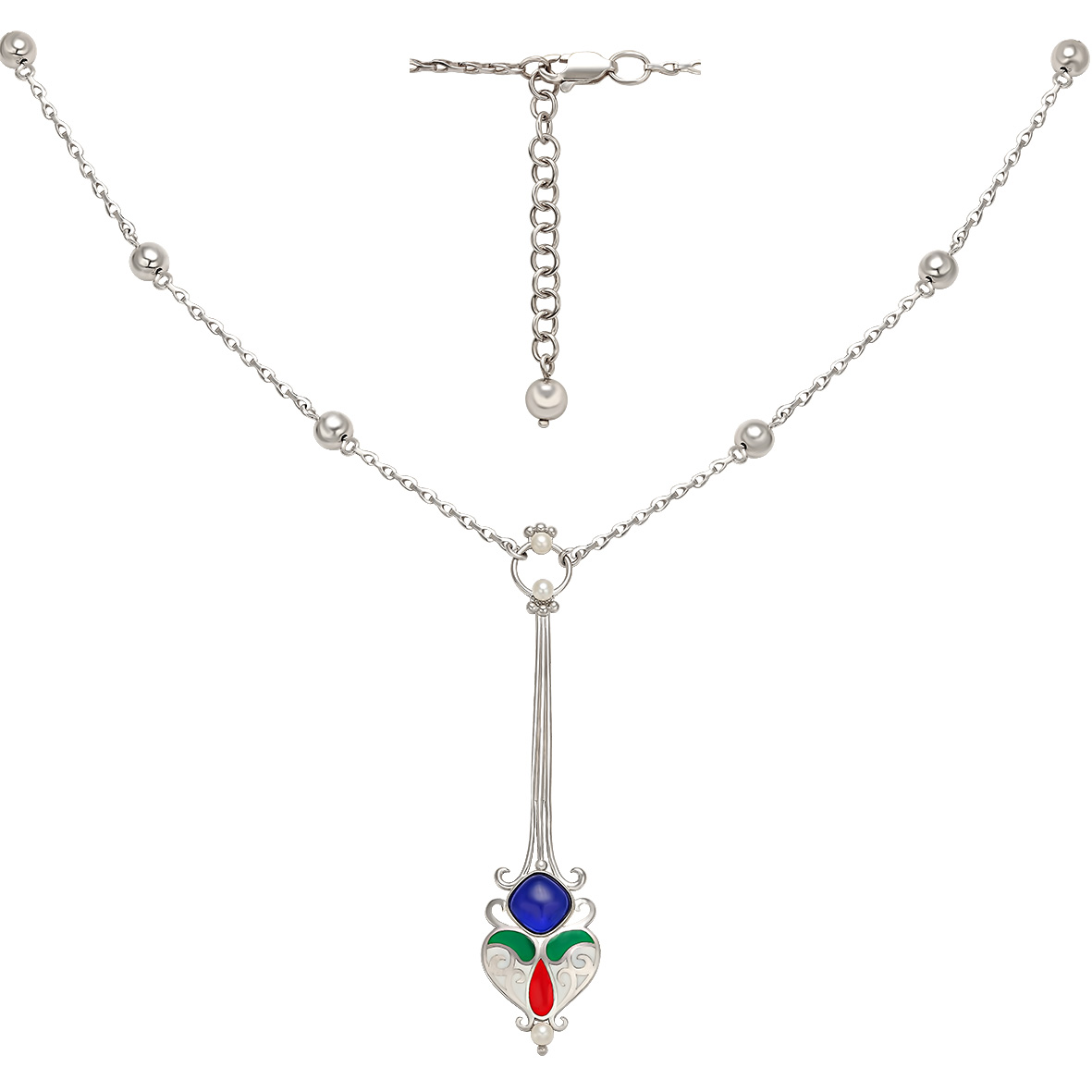 

Серебряное колье с эмалью Tango Jewellery Company 860104А размер 450
