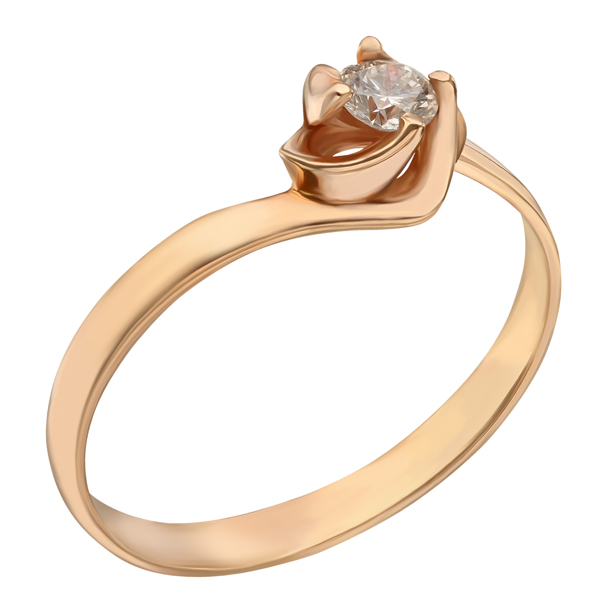 

Кольцо в красном золоте с бриллиантом Tango Jewellery Company 740345 размер 16.5
