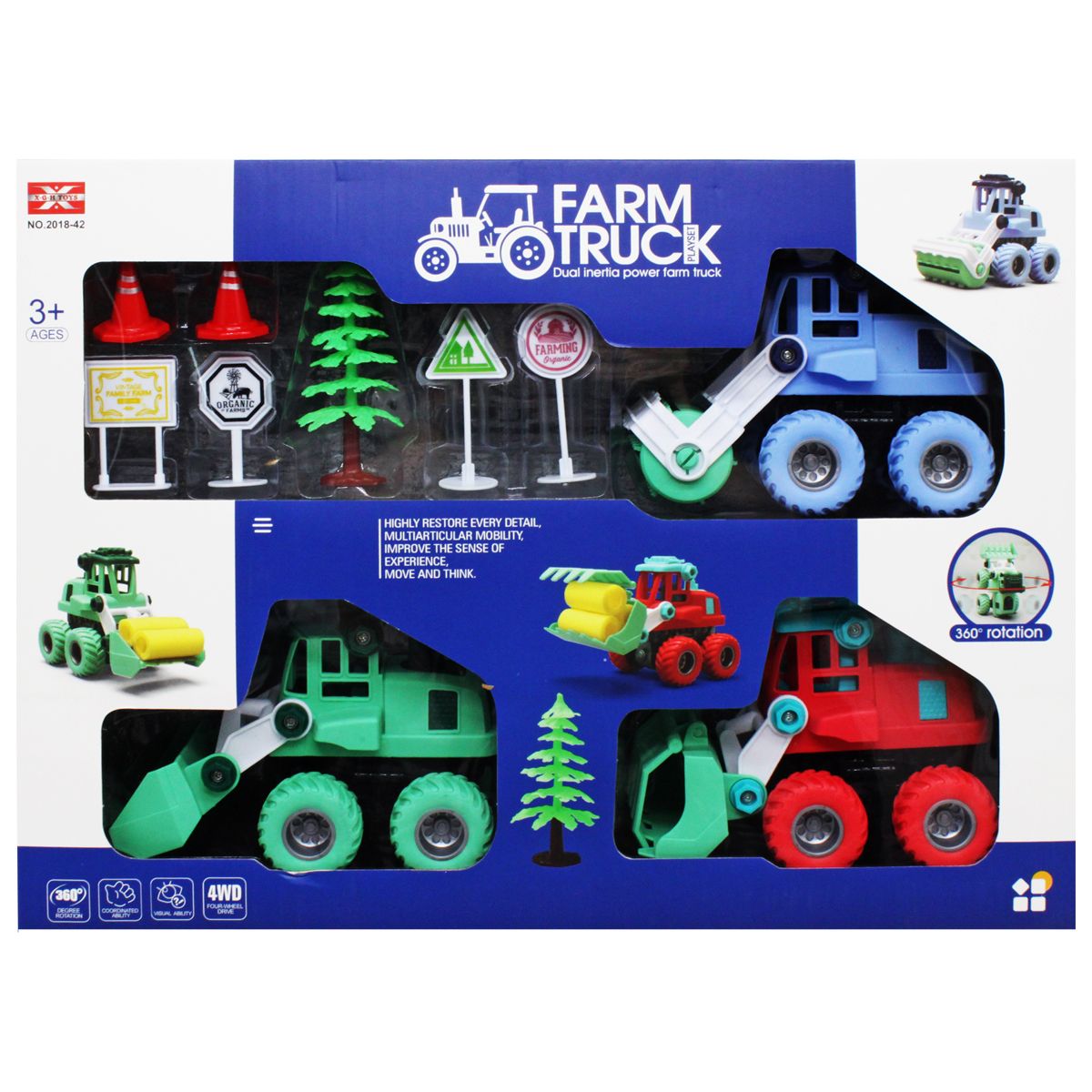 

Набор тракторов Farm truck MiC (2018-42) (177839)