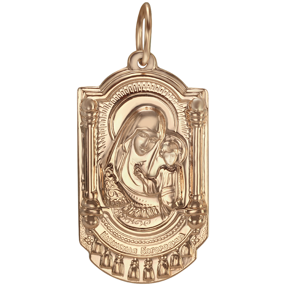 

Золотая ладанка "Казанская икона Божией Матери" Tango Jewellery Company 100617