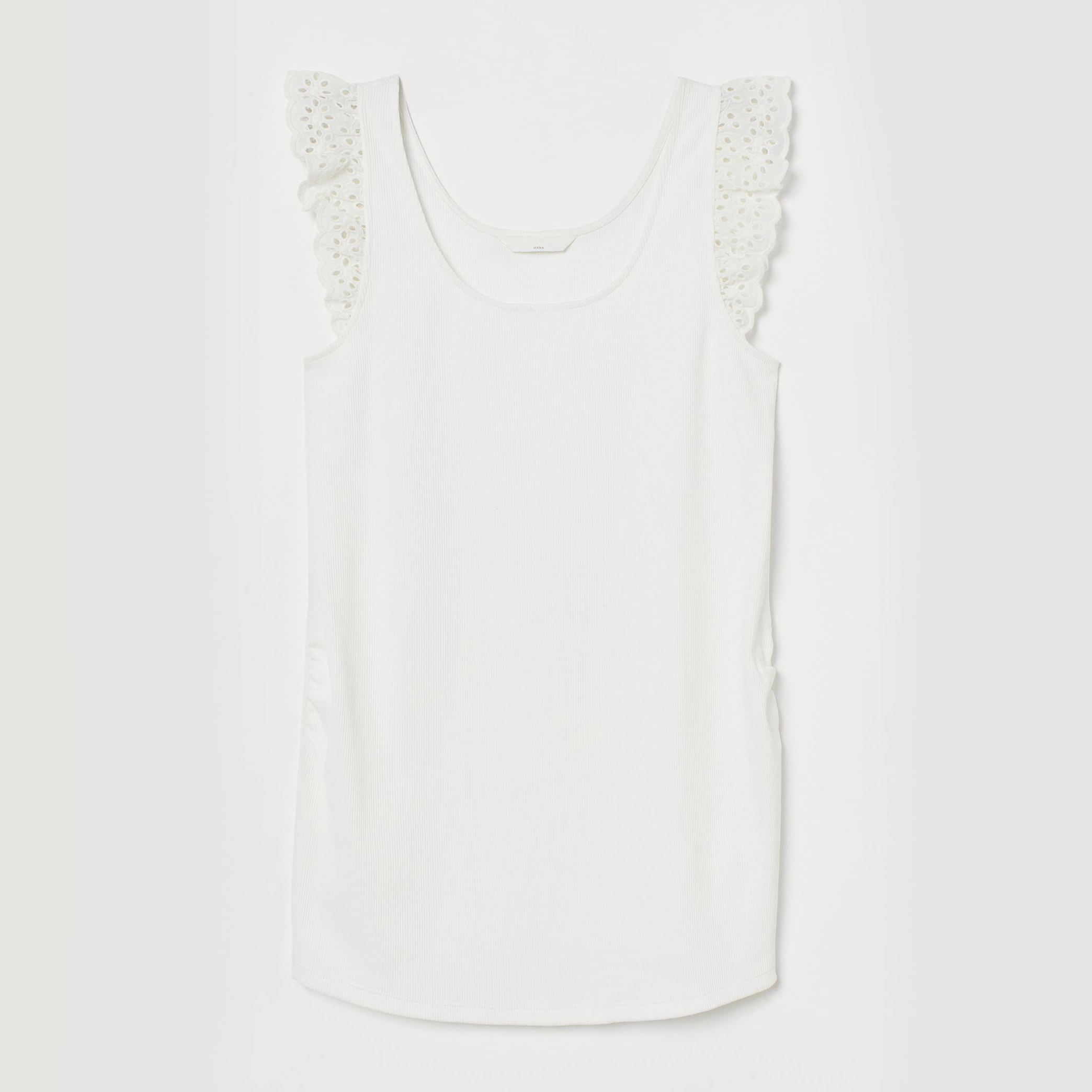

Майка для беременных H&M Mama XAZ246169OHSZ  Белая, Майка для беременных H&M Mama XAZ246169OHSZ L Белая