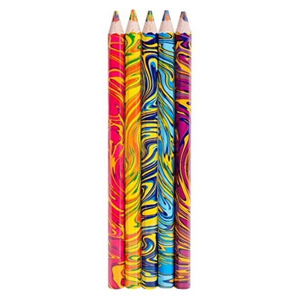 

Закрученный цветной карандаш 5 шт Topwrite Rainbow swirled pencil