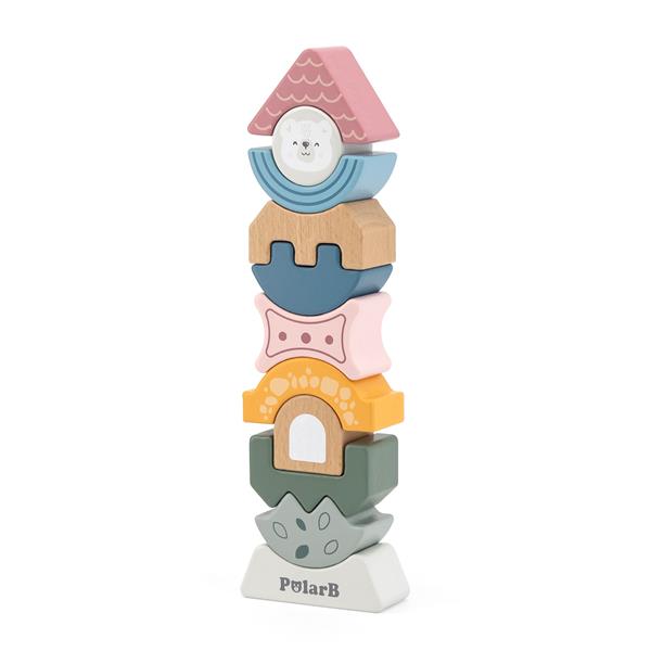

Дерев'яна пірамідка-балансир Viga Toys PolarB Башточка (44070)