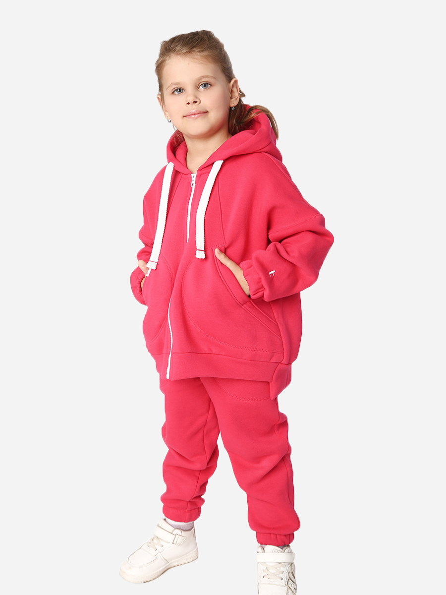 

Спортивный костюм утепленный (толстовка + штаны) Timbo K074368 110 см Малиновый