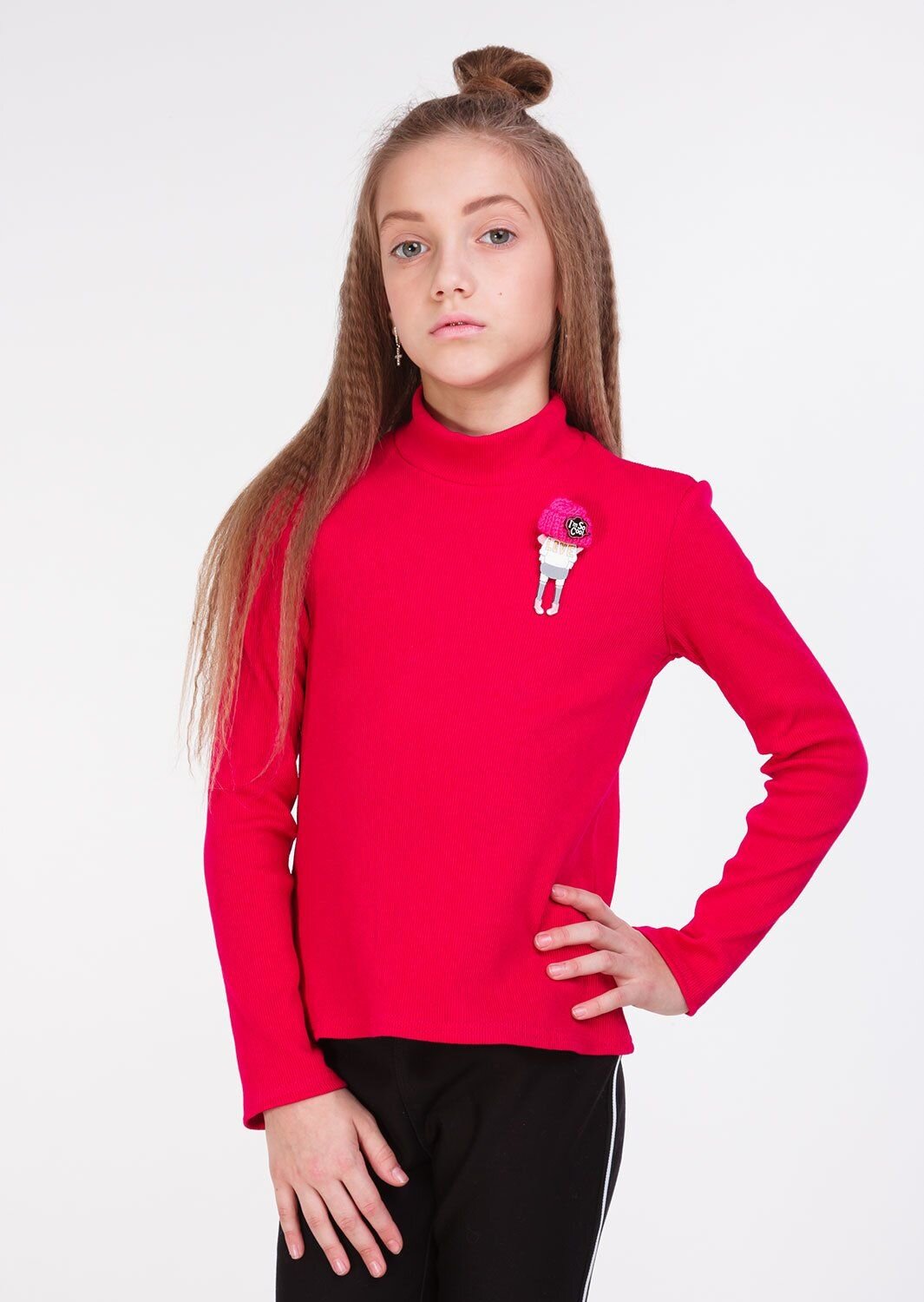 

Гольф Sofia Shelest Рибана ФР-00005610 128 см Малиновый