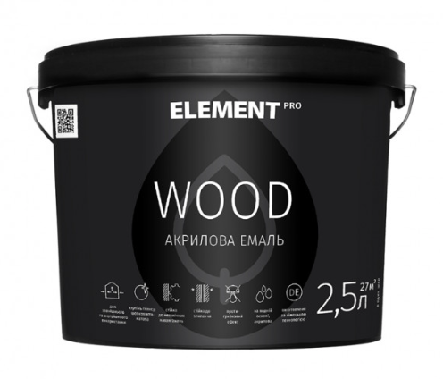 

Аква-антисептик для дерева ELEMENT PRO WOODSTAIN, 2,5 л МАХАГОН