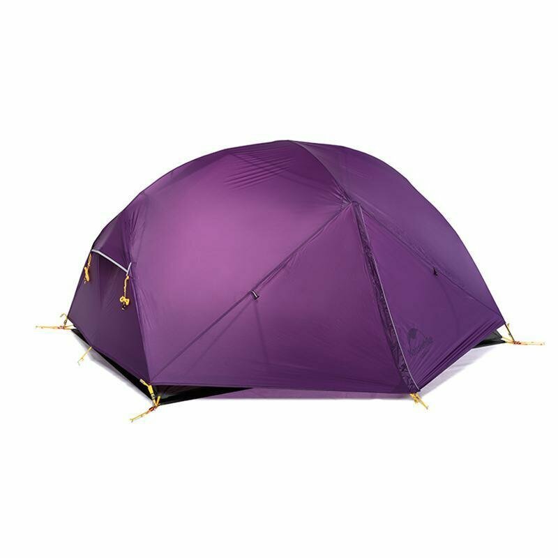 

Палатка Naturehike Mongar NH17T007-M, 20D сверхлегкая двухместная с футпринтом, фиолетовый