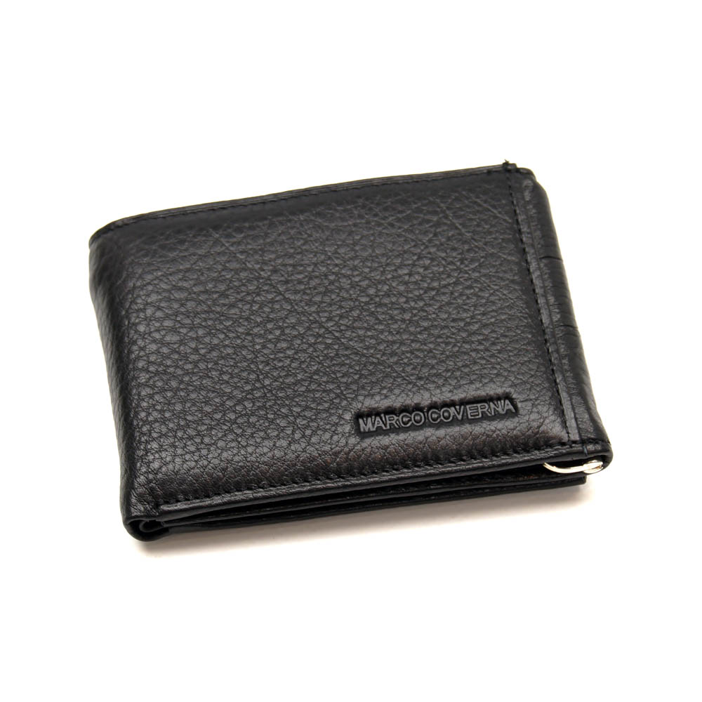 

Мужское кожаное портмоне Marco Coverna 010 черное