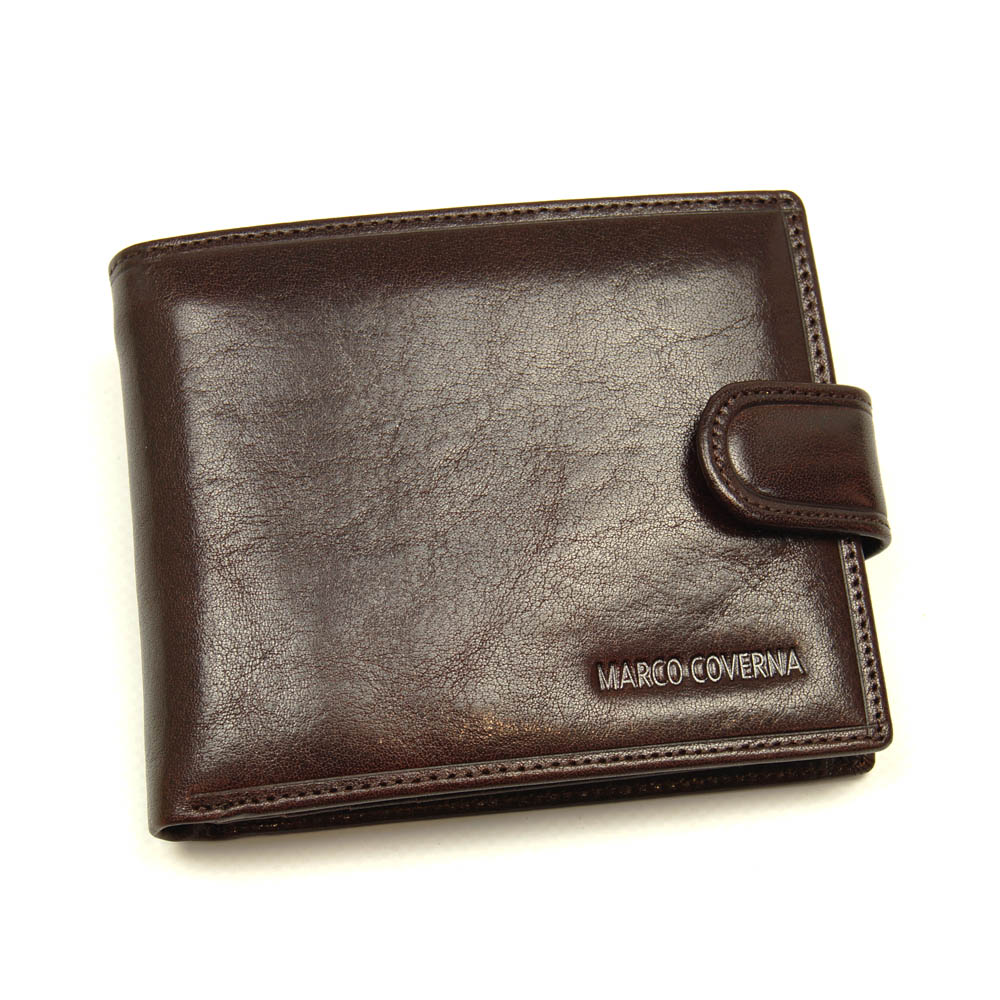 

Мужской кожаный кошелек Marco Coverna BK047-5823 коричневый