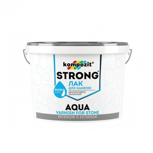 

Лак для камня Kompozit STRONG AQUA 10 л