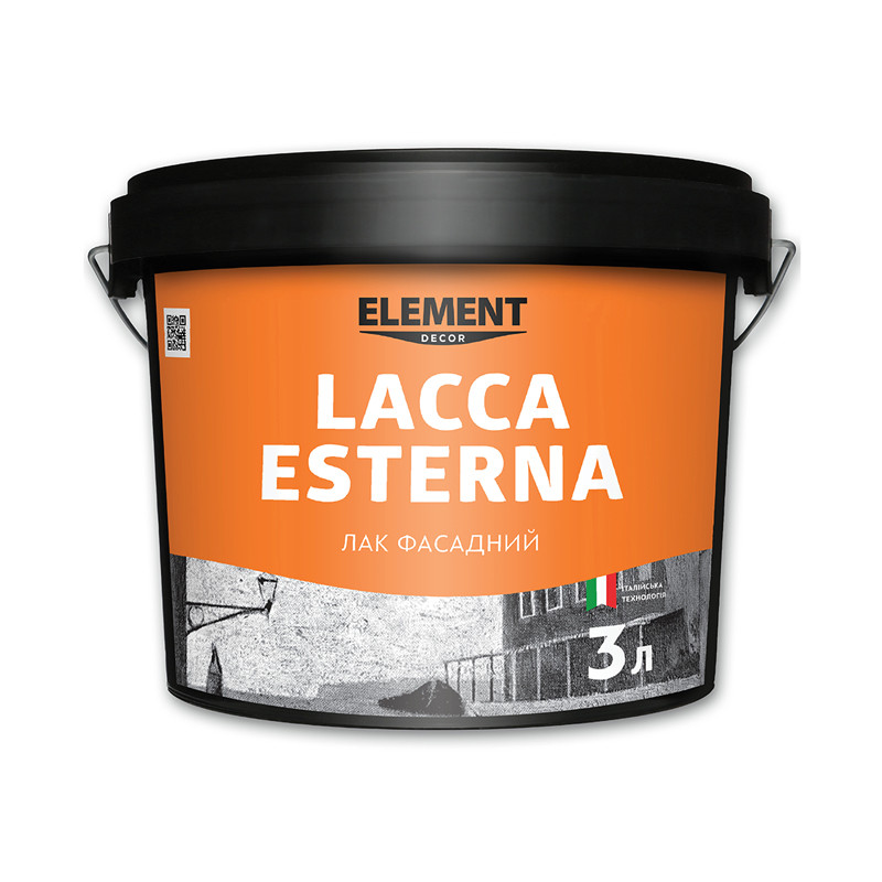 

Лак фасадный LACCA ESTERNA ELEMENT DECOR 3 л