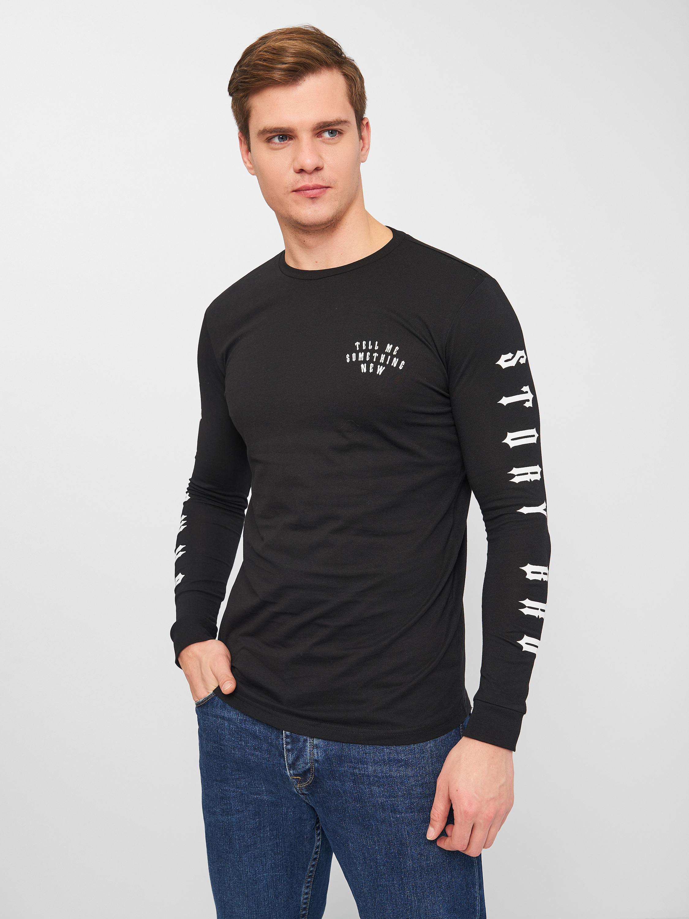 

Лонгслив H&M 0449888-4  Черный, Лонгслив H&M 0449888-4 S Черный