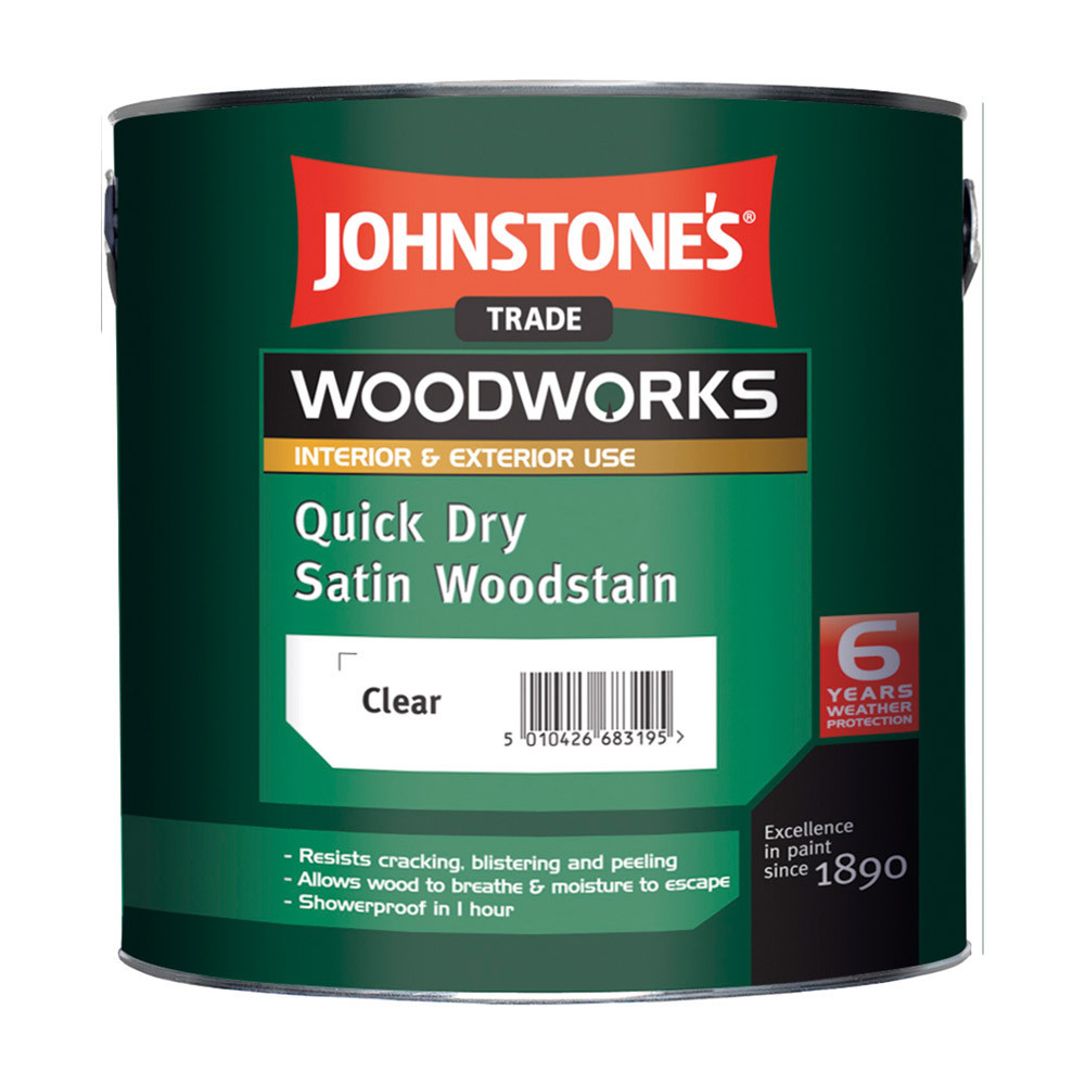 

Акриловый лак Johnstone's Quick Dry Polyurethane Varnish Clear Gloss 2,5 л