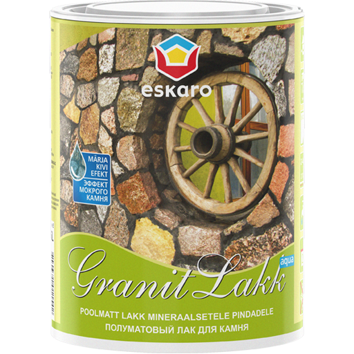 

Лак для камня Eskaro Granit Lakk Aqua 0,95 л - Лак, для защиты различных минеральных поверхностей