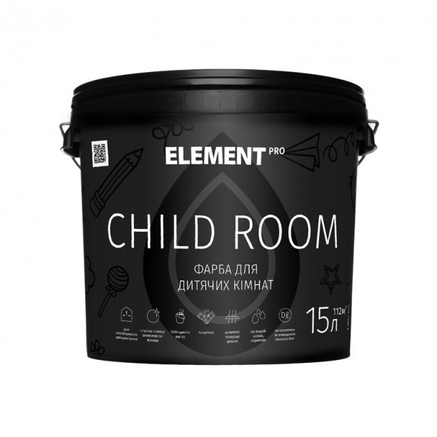 

Интерьерная краска ELEMENT PRO CHILD ROOM 15 л