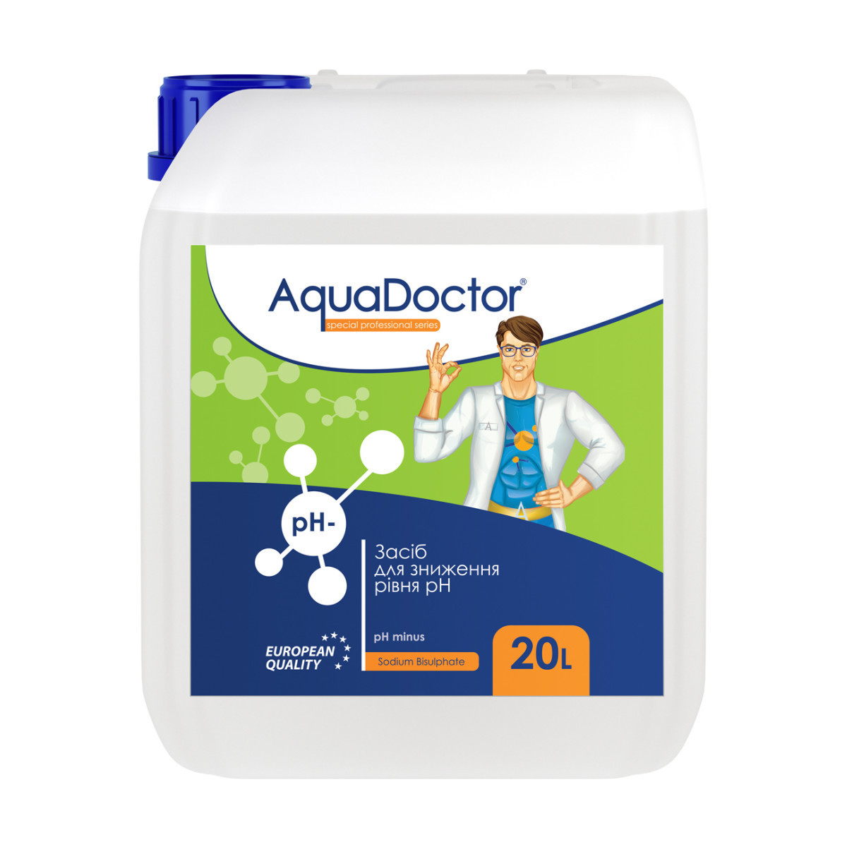 

Жидкое средство для снижения pH AquaDoctor pH Minus 20 л (Серная 35%)