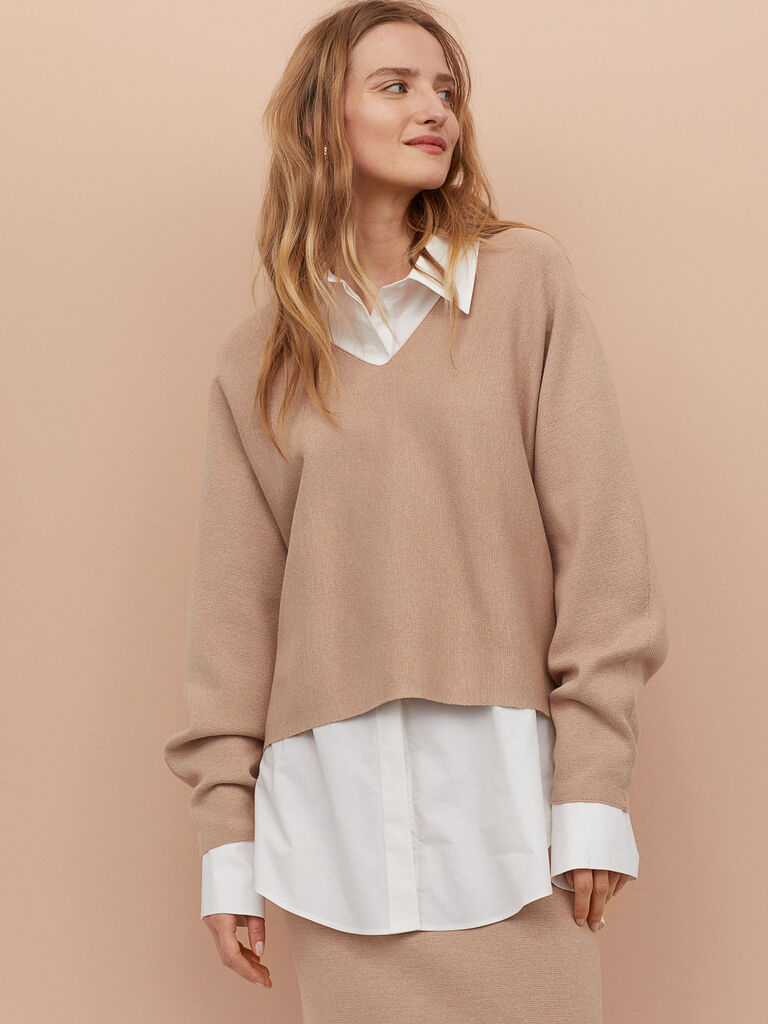 

Пуловер H&M 060794538_beige  Бежевый, Пуловер H&M 060794538_beige XL Бежевый