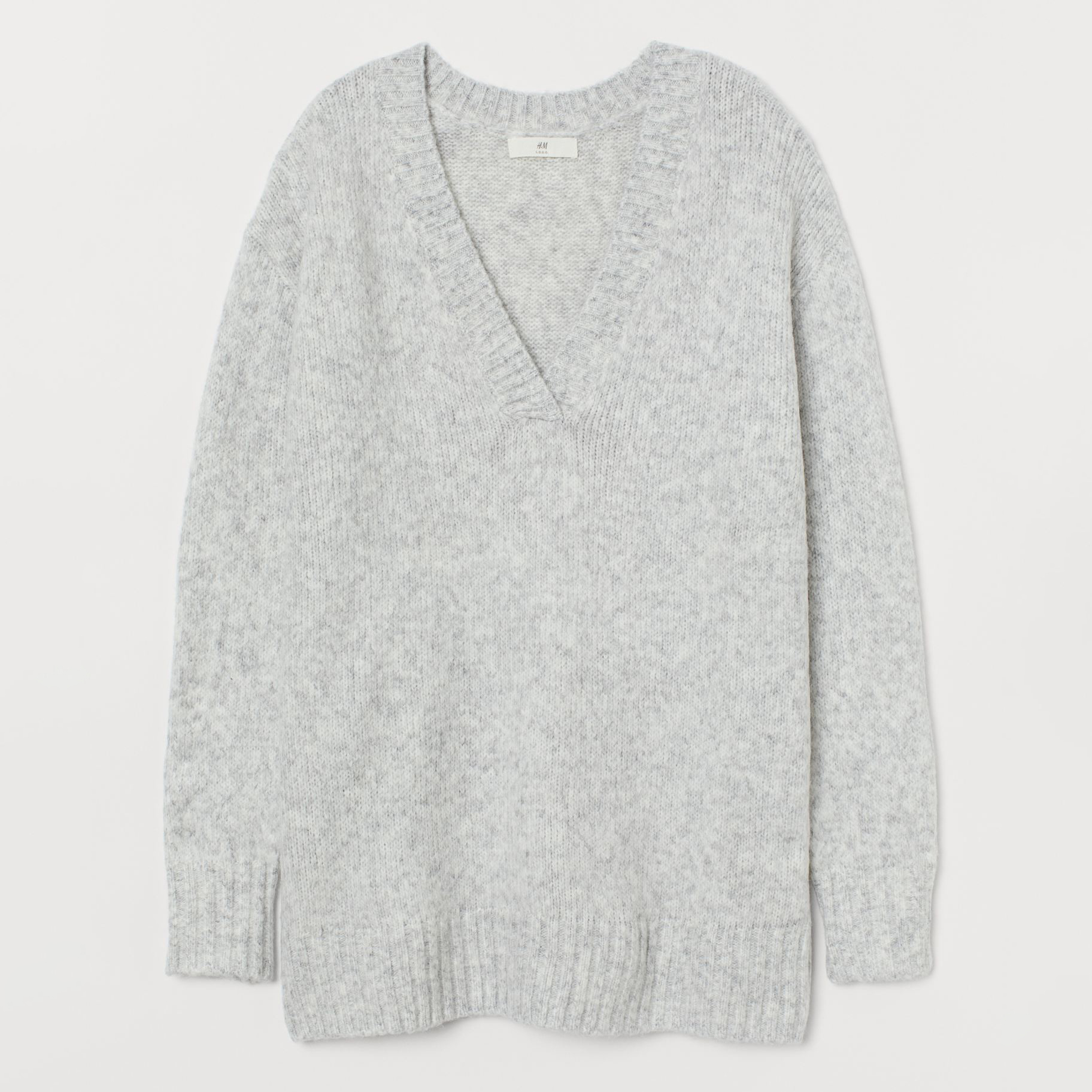 

Пуловер H&M 060750398  Светло-серый, Пуловер H&M 060750398 L Светло-серый