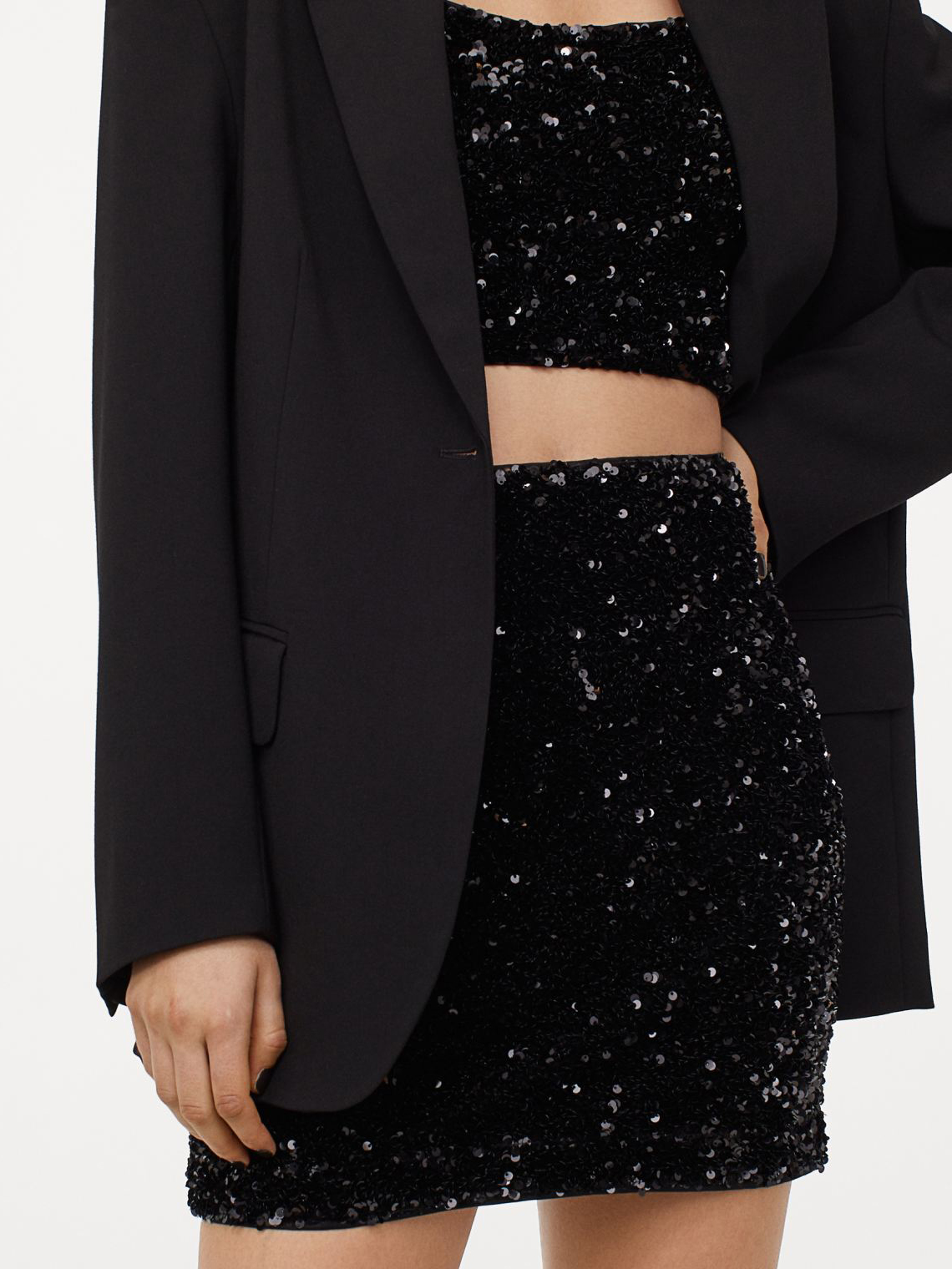 

Юбка H&M 060927252  Черная, Юбка H&M 060927252 44 Черная