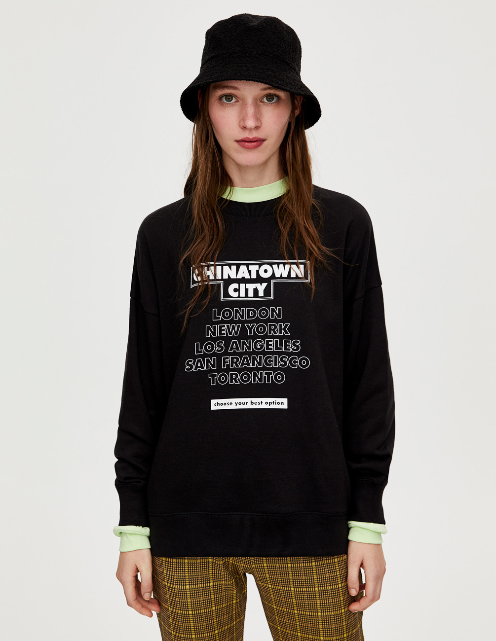 

Свитшот PULL & BEAR Ж1080354 (5590/307/800) цвет черный, Свитшот PULL & BEAR Ж1080354 (5590/307/800) цвет черный XS