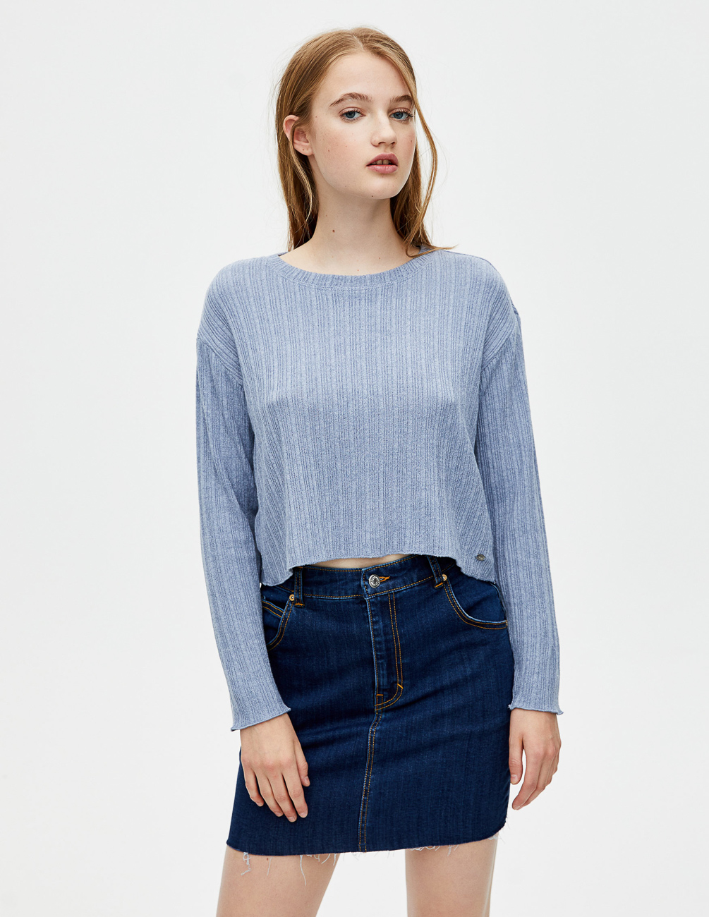 

Свитер PULL & BEAR Ж1080465 (5246/311/403) цвет голубой, Свитер PULL & BEAR Ж1080465 (5246/311/403) цвет голубой XXS