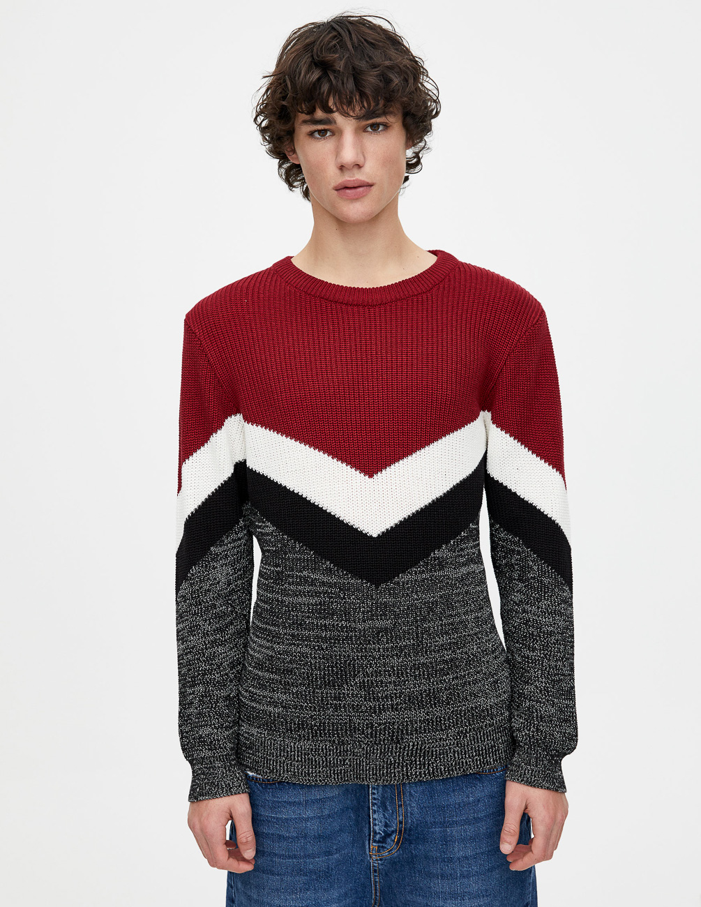 

Свитер PULL & BEAR М0117790 (5558/702/600) цвет бордовый-серый, Свитер PULL & BEAR М0117790 (5558/702/600) цвет бордовый-серый S