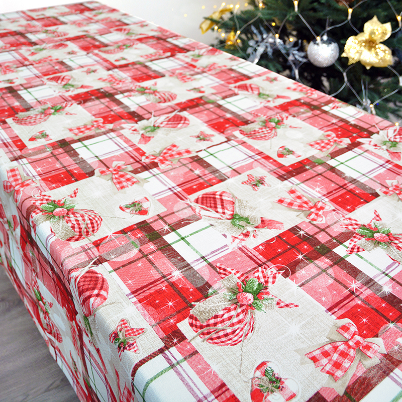 

Новогодняя скатерть Time Textile Navidad Красный TT161319 140x200