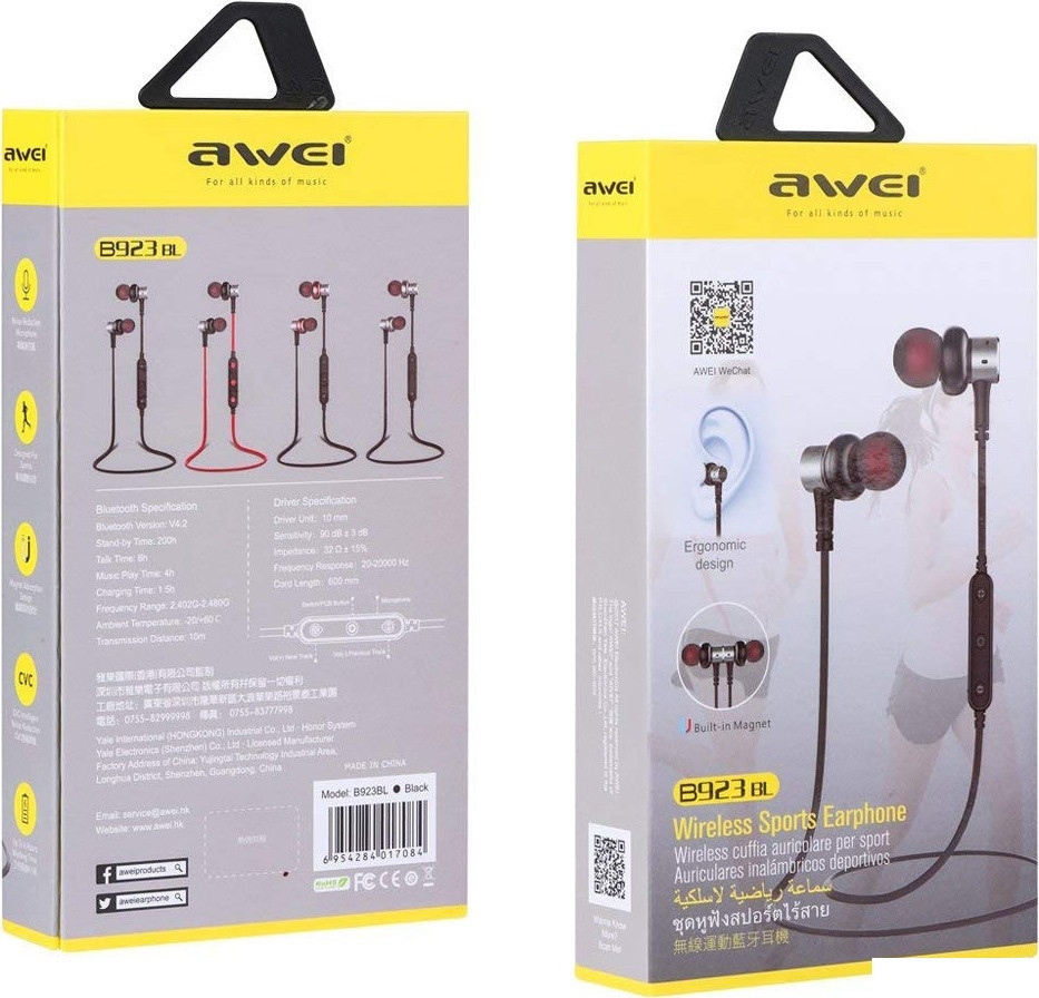 

Беспроводные Bluetooth наушники Awei B923BL