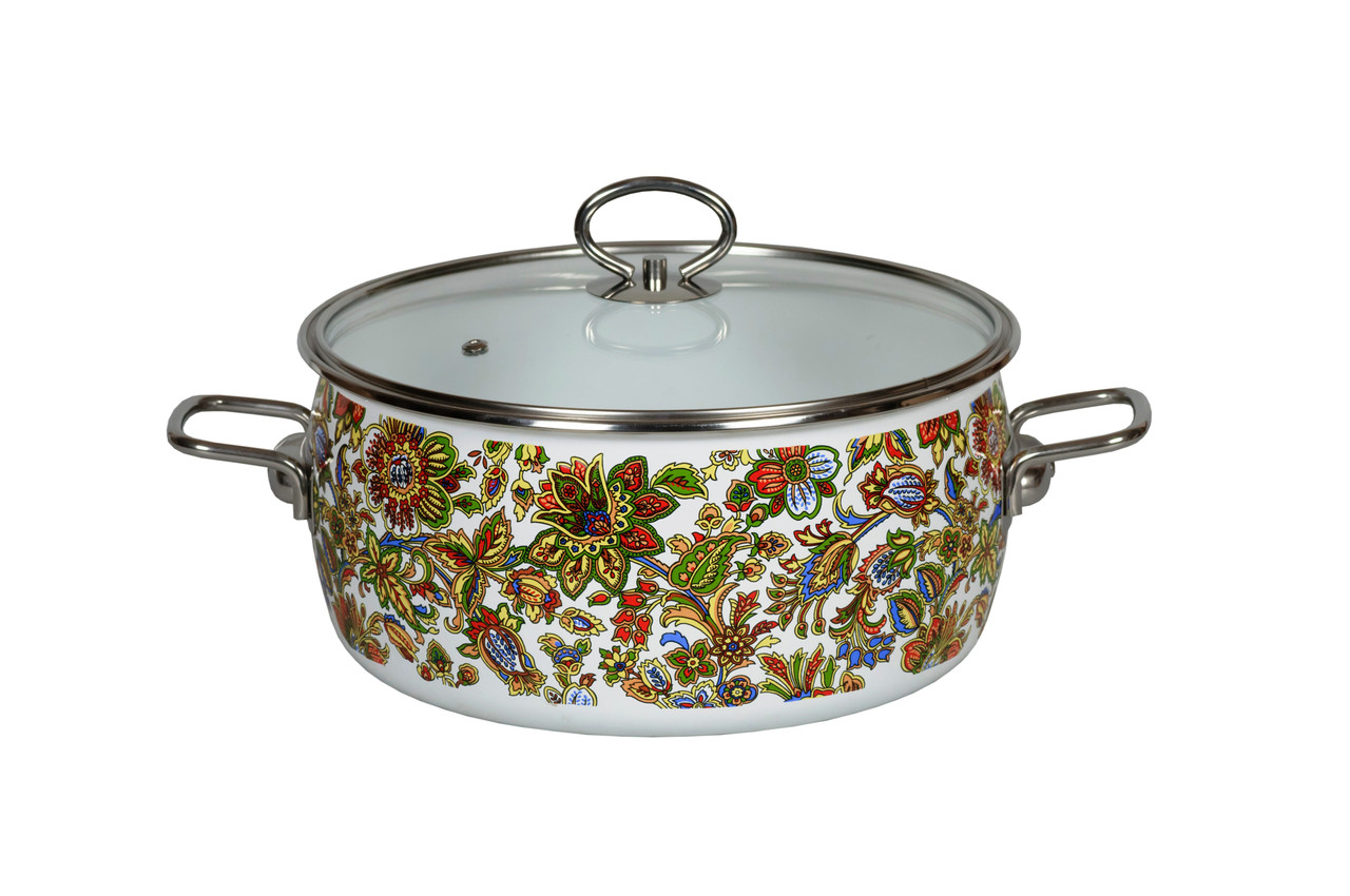 

Эмалированная кастрюля Vitross "Imperio" 5 л, белосн.