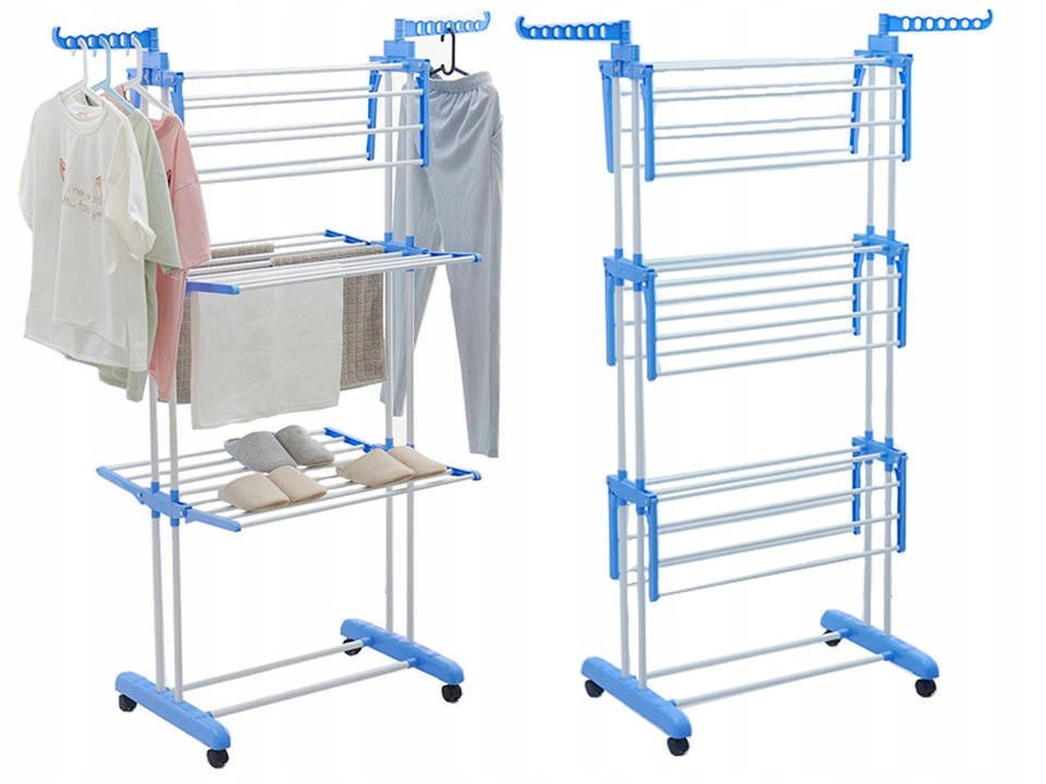 

Сушилка для белья трехуровневая Clothes Rack