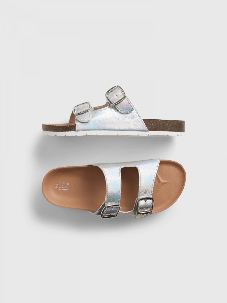 

Шлепанцы детские GAP 1159758801 (Серебристый, 27-28)