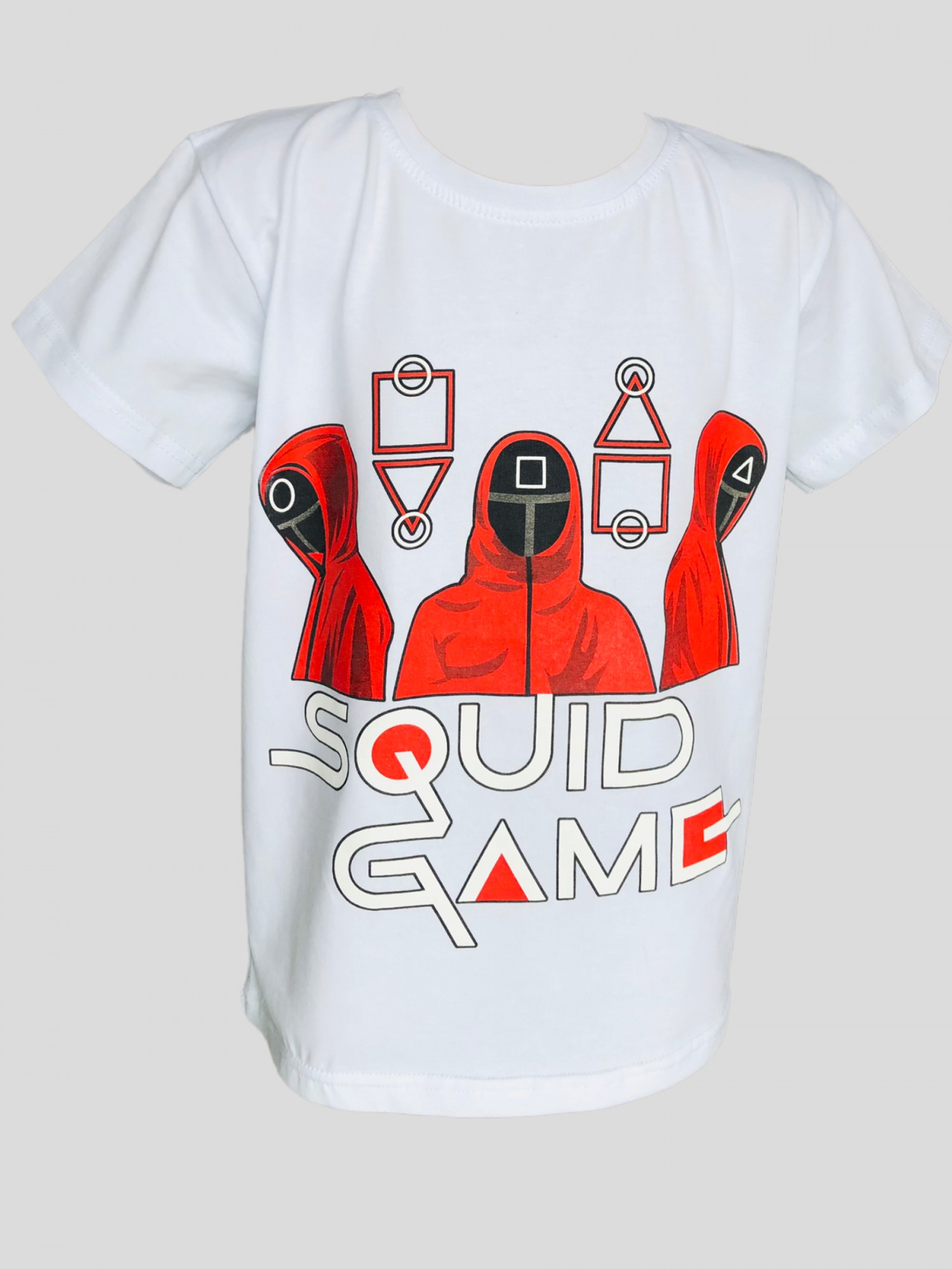 

Футболка для мальчика Игра в кальмара Squid qame 146 Белая