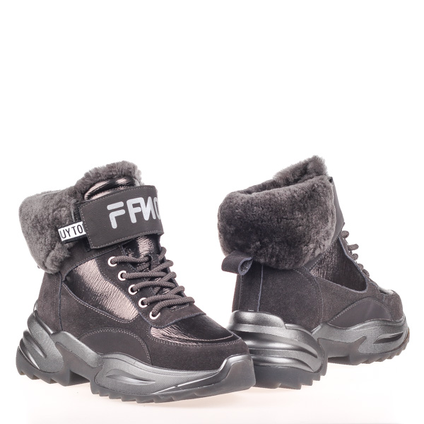 

Ботинки женские зима Allshoes 00-00022038 Серый р.36 (22,5 см.)