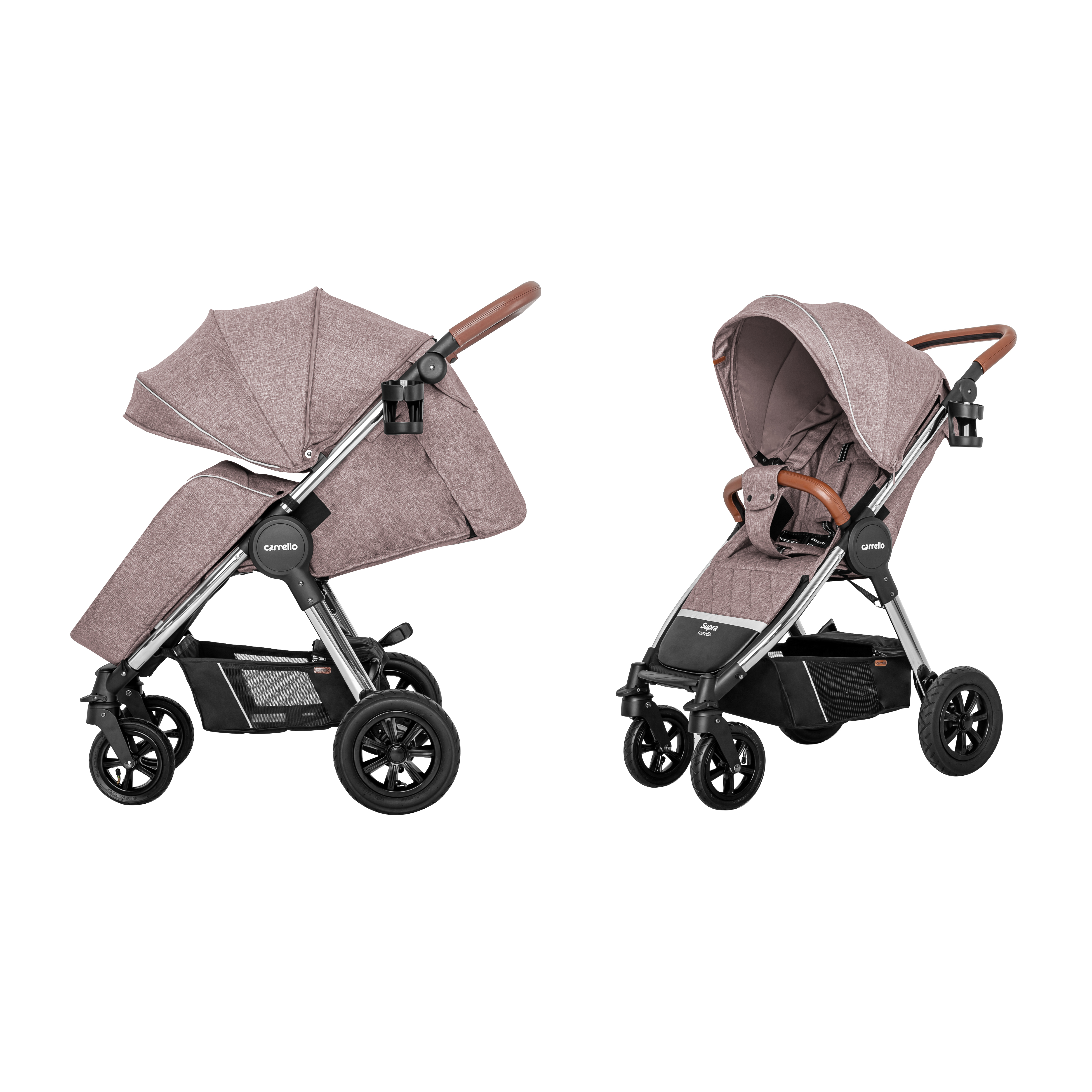 

Коляска прогулочная CARRELLO Supra CRL-5510 Bisquit Beige +дождевик