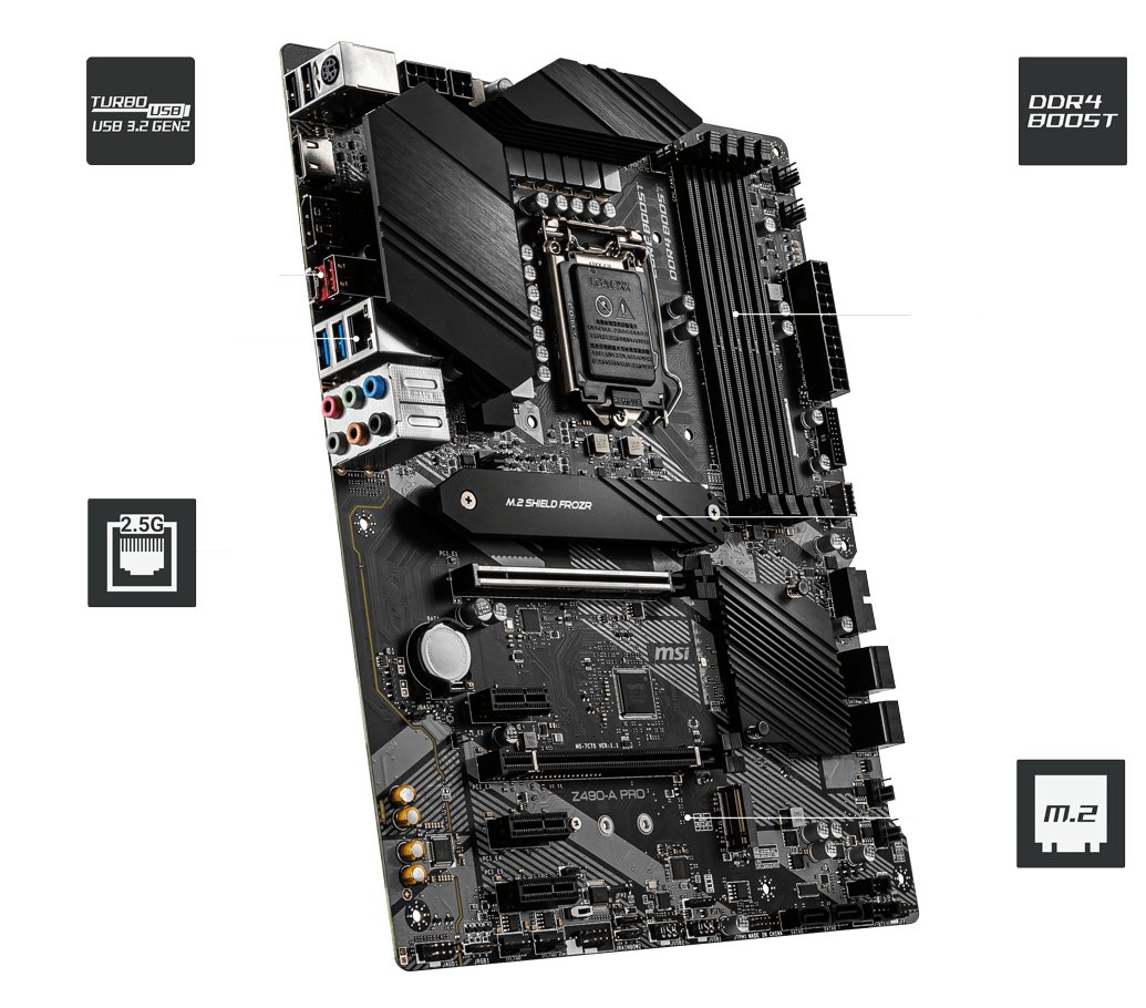 

Материнская плата MSI Z490-A PRO