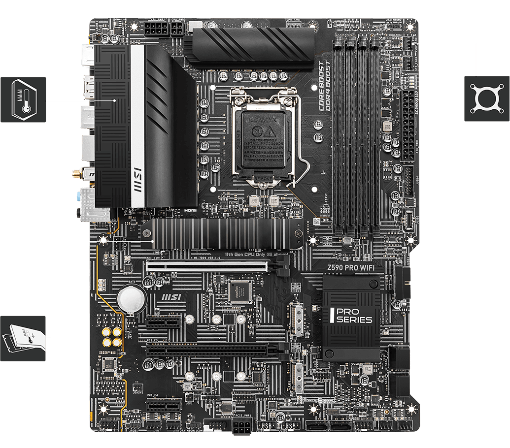 

Материнская плата MSI Z590 PRO WIFI