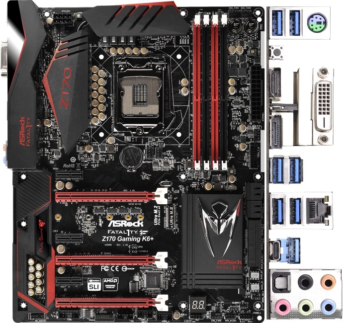 

Материнская плата ASRock Fatal1ty Z170 Gaming K6+