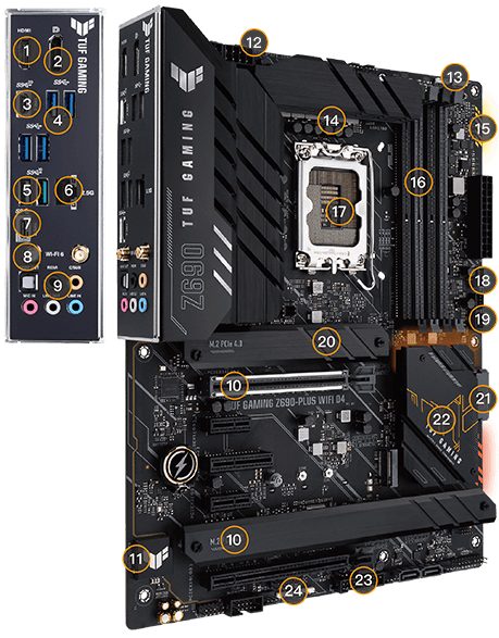 

Материнская плата Asus TUF GAMING Z690-PLUS D4