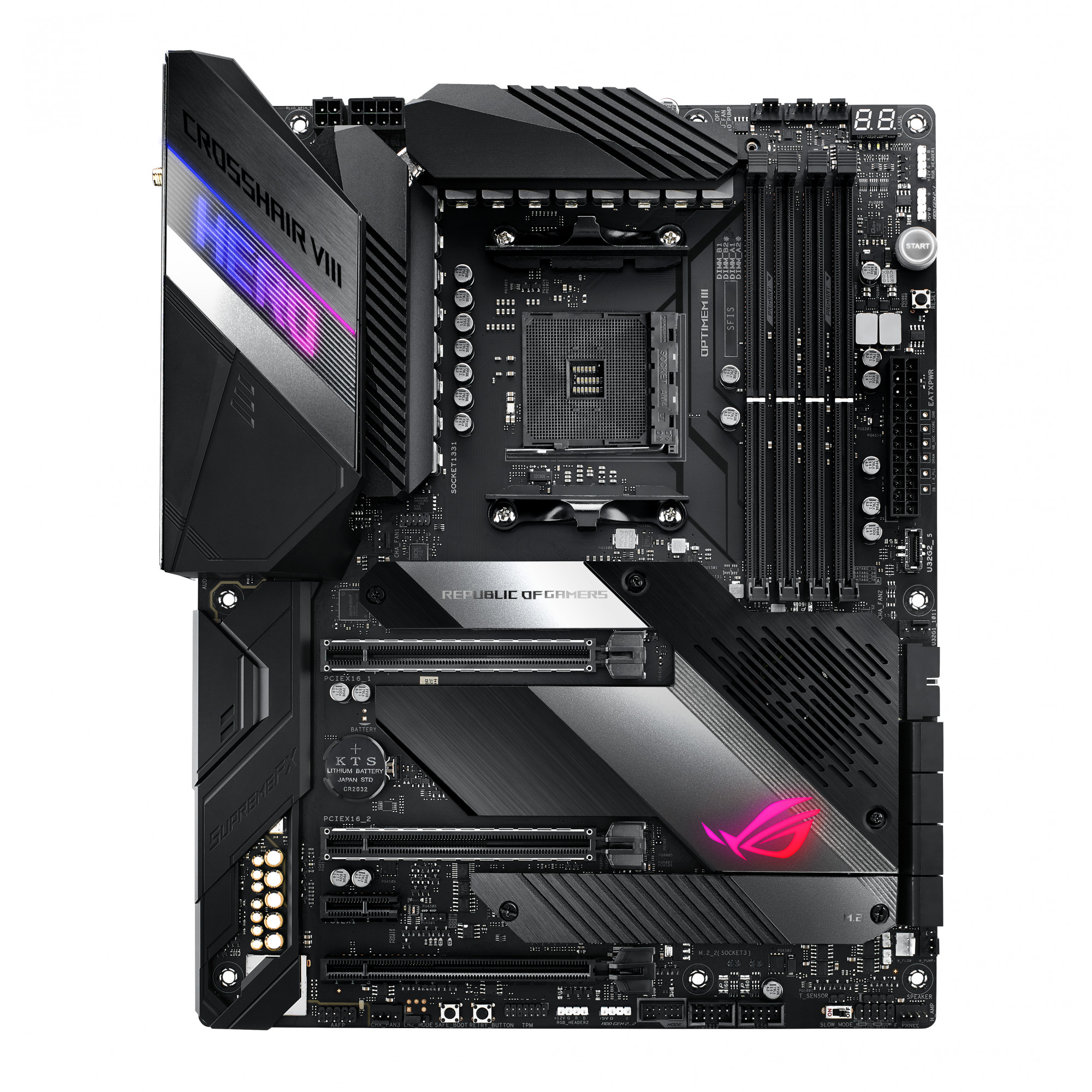 

Материнская плата Asus ROG CROSSHAIR VIII Hero X570 Wi-Fi (90MB10T0-M0EAY0)