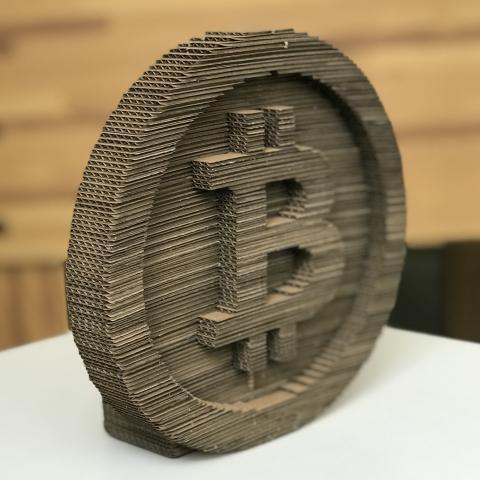 

Скульптурный 3D пазл из картона Биткоин PZ59 Daisy Sign