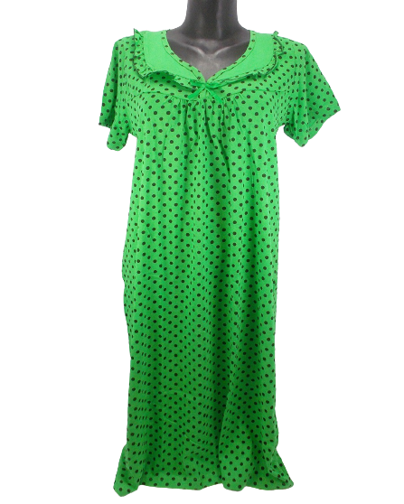 

Хлопковая ночная рубашка Nature cotton 54 зеленая