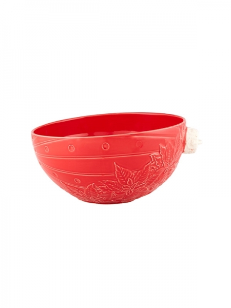 

Салатник "Цветок" 30,5 см, красный, Bordallo Pinheiro, 65026055, Christmas Ball