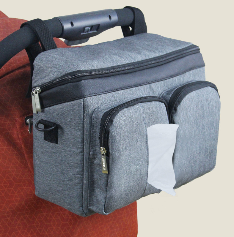 

Сумка-органайзер на каляску HL Grey 34х16х23.5см HL-LD-824